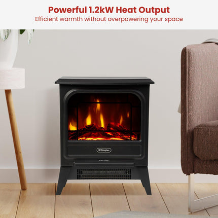 Dimplex 1.2kW MicroStove Optiflame Portable Electric Fire Stove.