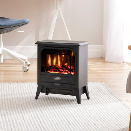 Dimplex 1.2kW MicroStove Optiflame Portable Electric Fire Stove.