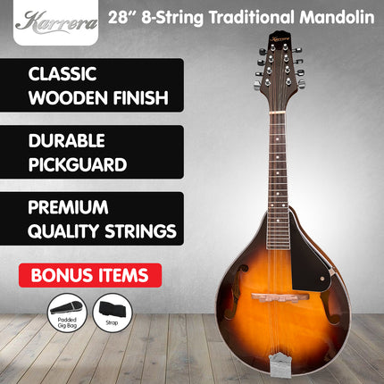 Karrera Traditional Mandolin - Sunburst.