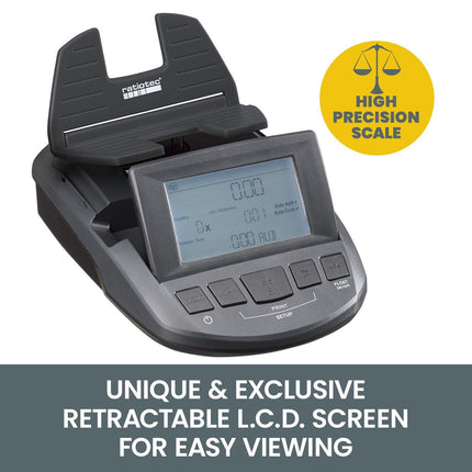Ratiotec Digital Coin Note Money Counter Currency Scales Australian Notes Portable - Made In Germany.