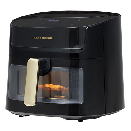 Morphy Richards 6.5L Digital Air Fryer MRAF72BK w/LED Touch Control Panel 8 Preset Cooking Programs Non Stick Drawer.