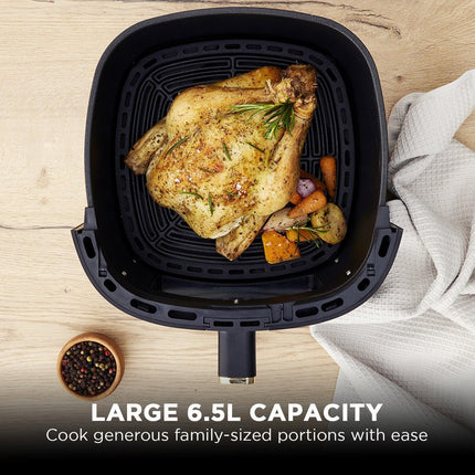 Morphy Richards 6.5L Digital Air Fryer MRAF72BK w/LED Touch Control Panel 8 Preset Cooking Programs Non Stick Drawer.