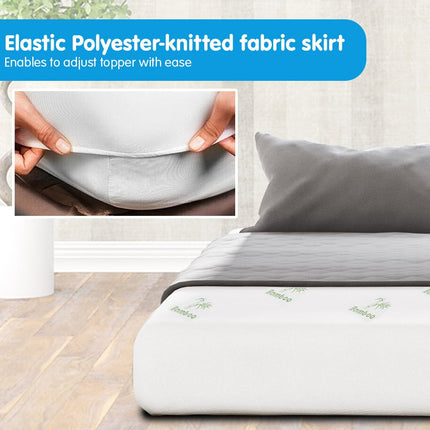 Laura Hill Bamboo Mattress Protector- Double.