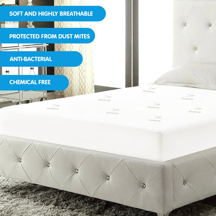 Laura Hill Bamboo Mattress Protector- Double.