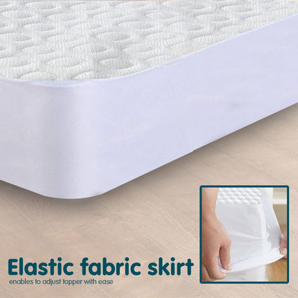 Laura Hill Luxury Cool Max Comfortable Fully Fitted Bed Mattress Protector Queen.