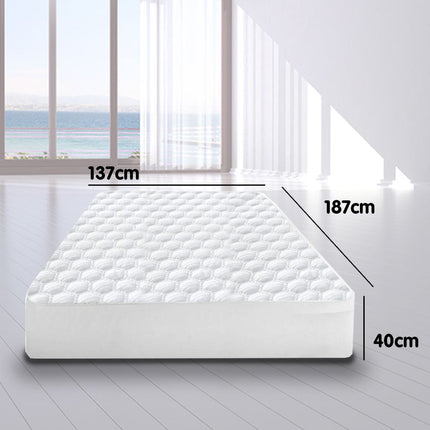 Laura Hill Luxury Cool Max Comfortable Fully Fitted Bed Mattress Protector Queen.