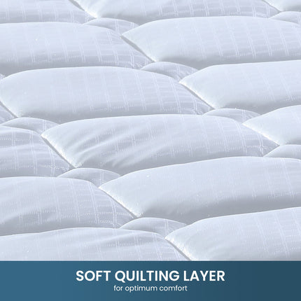 Laura Hill King Single Size Mattress Pocket Spring High Density Foam For Bed.