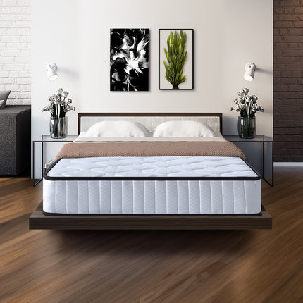 Laura Hill King Single Size Mattress Pocket Spring High Density Foam For Bed.