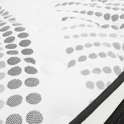 Laura Hill Double Mattress Bed Size Euro Top Topper 5 Zone Spring Foam 32cm.