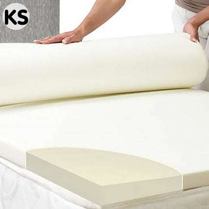 Laura Hill High Density Mattress Foam Topper 7cm - King Single.