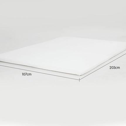 Laura Hill High Density Mattress Foam Topper 7cm - King Single.
