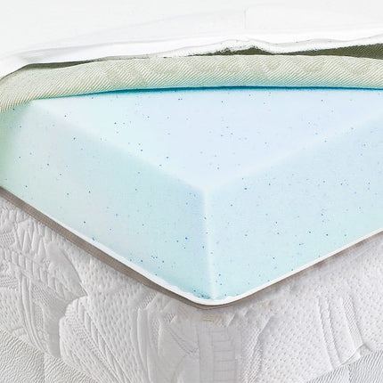 Laura Hill Cool Gel Memory Foam Mattress Topper - King Single.