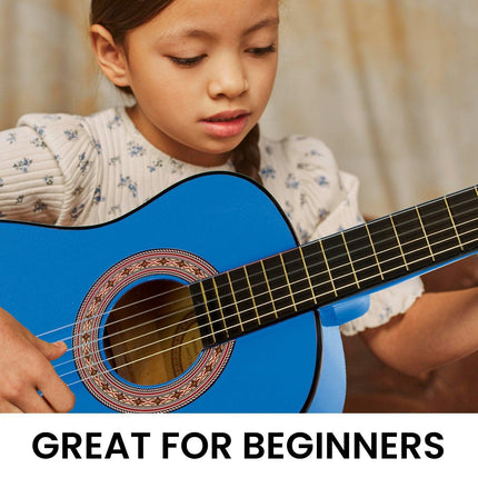 Karrera 34in Acoustic Children no cut Guitar - Blue.