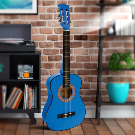 Karrera 34in Acoustic Children no cut Guitar - Blue.