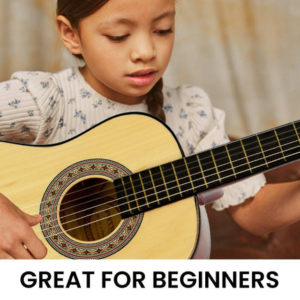 Karrera Childrens Guitar  Wooden 34in Acoustic - Natural.