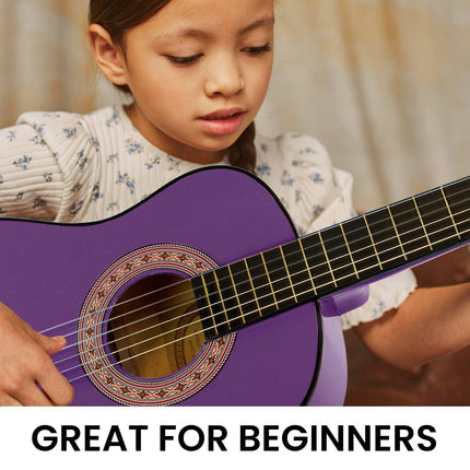 Karrera 34in Acoustic Children no cut Guitar - Purple.