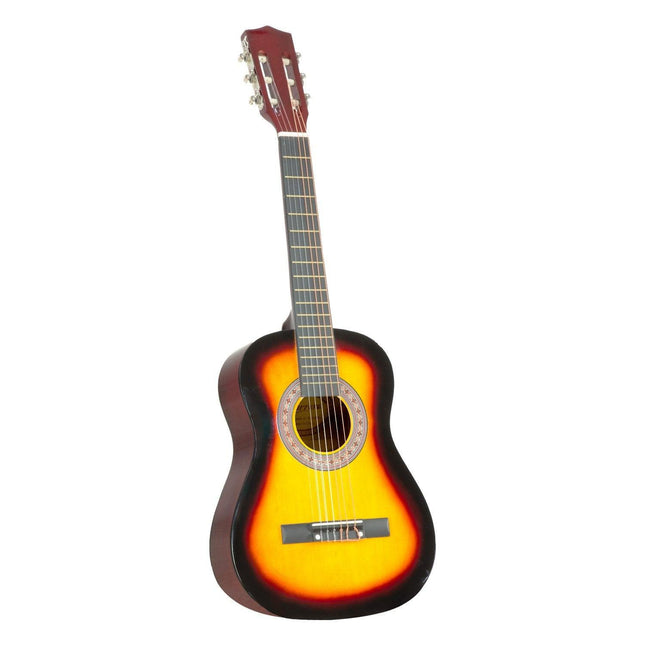 Karrera 34in Acoustic Wooden Childrens Guitar - Sunburst.