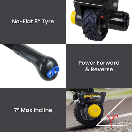Mini Mover Gen3 12V 550W Electric Motorised Jockey Wheel - Black.