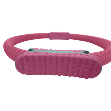 Powertrain Pilates Ring Band Yoga Home Workout Exercise Band Pink.
