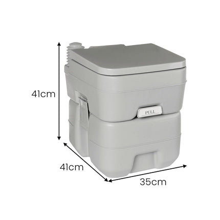 Wallaroo 20l Camping Portable Toilet Press Flush Pump.