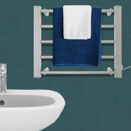 Pronti Heated Towel Rack Electric Bathroom Towel Rails Warmer Ev-90- Silver.
