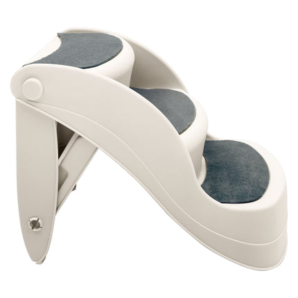 Furtastic 38cm Foldable Pet Stairs Ramp - White.