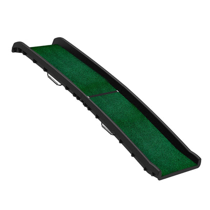 Furtastic Foldable Dog Ramp with Poly-Grass Grip Surface Non-Slip UV Protection.