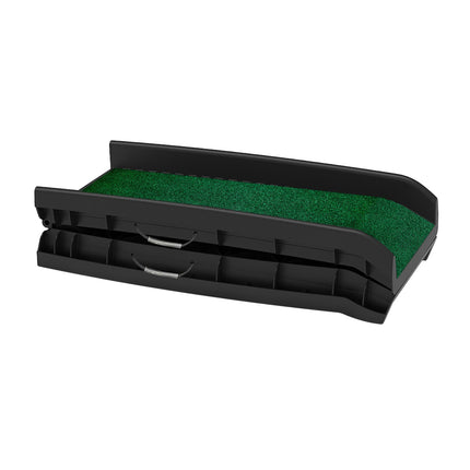 Furtastic Foldable Dog Ramp with Poly-Grass Grip Surface Non-Slip UV Protection.
