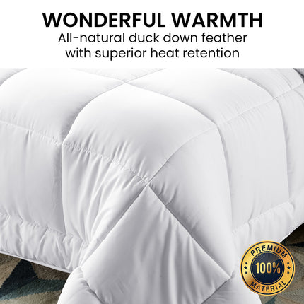 Laura Hill 500GSM Duck Down Feather Quilt Comforter Doona - Super King.