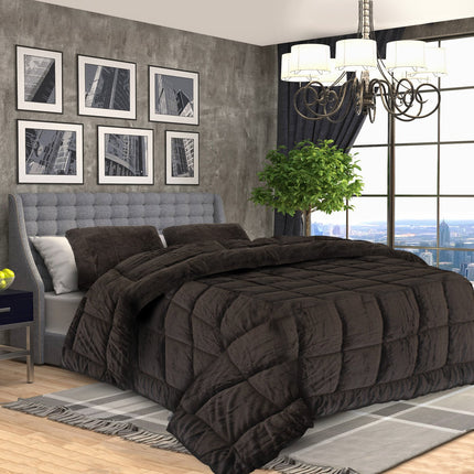 Laura Hill Faux Mink Comforter Quilt Doona Duvet 600GSM - Super King.