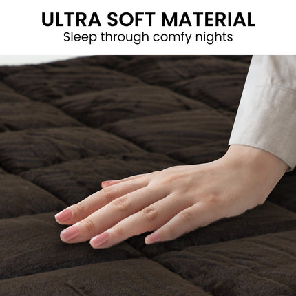 Laura Hill Faux Mink Comforter Quilt Doona Duvet 600GSM - Super King.