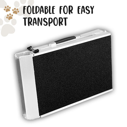 Kartrite Foldable Aluminium Dog Ramp -  183 x 38cm.
