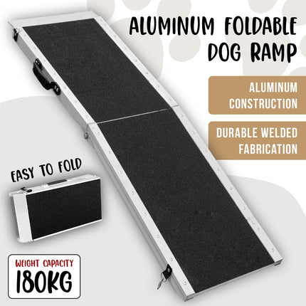 Kartrite Foldable Aluminium Dog Ramp -  183 x 38cm.