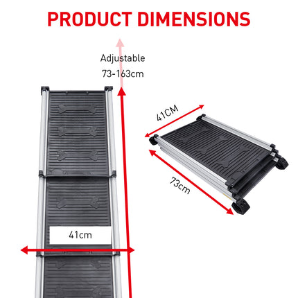 Furtastic Heavy-Duty Aluminium Telescopic Dog Pet Ramp.