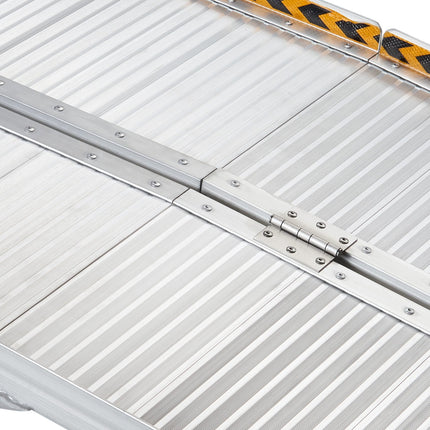 Kartrite 6ft Aluminium Foldable Wheelchair Ramp Non-Slip R02 Silver.