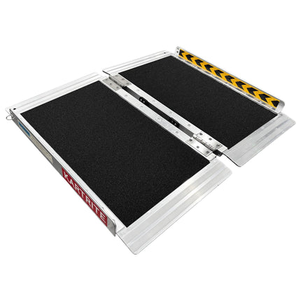 Kartrite Aluminium Wheelchair Ramp 2FT Mobility Ramp with High Grip Surface Safety Side Rails Locking Pin & Carry Handle.