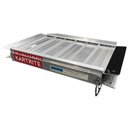 Kartrite Aluminium Wheelchair Ramp 2FT Mobility Ramp with High Grip Surface Safety Side Rails Locking Pin & Carry Handle.