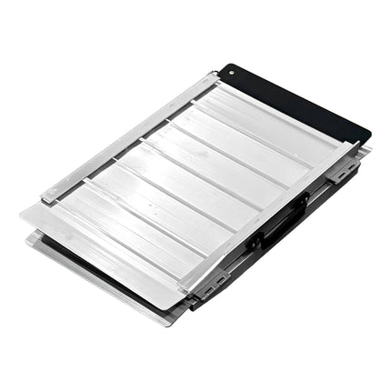 Kartrite Aluminium Wheelchair Ramp 2FT Mobility Ramp with High Grip Surface Safety Side Rails Locking Pin & Carry Handle.