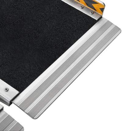 Kartrite Aluminium Wheelchair Ramp 2FT Mobility Ramp with High Grip Surface Safety Side Rails Locking Pin & Carry Handle.