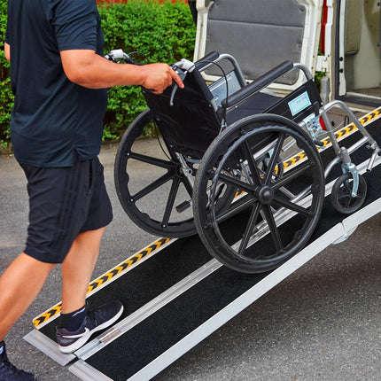 Kartrite Folding Aluminium Wheelchair Ramp 5FT Portable Mobility Access Ramp.