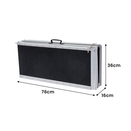Kartrite Folding Aluminium Wheelchair Ramp 5FT Portable Mobility Access Ramp.