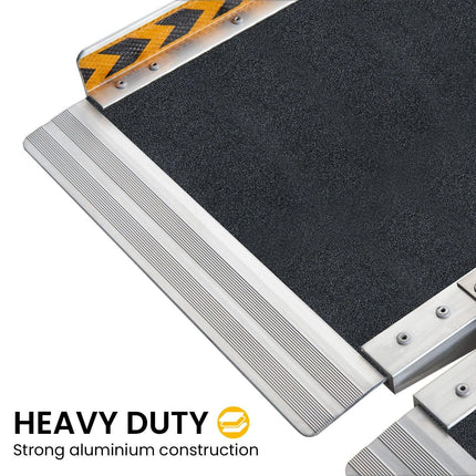 Kartrite Folding Aluminium Wheelchair Ramp 5FT Portable Mobility Access Ramp.