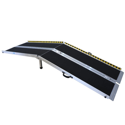 Kartrite Folding Aluminium Wheelchair Ramp 8FT Portable Mobility Access Ramp.