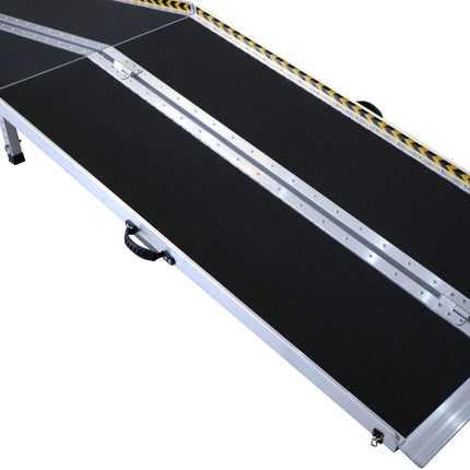 Kartrite Folding Aluminium Wheelchair Ramp 8FT Portable Mobility Access Ramp.