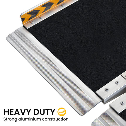 Kartrite Folding Aluminium Wheelchair Ramp 8FT Portable Mobility Access Ramp.