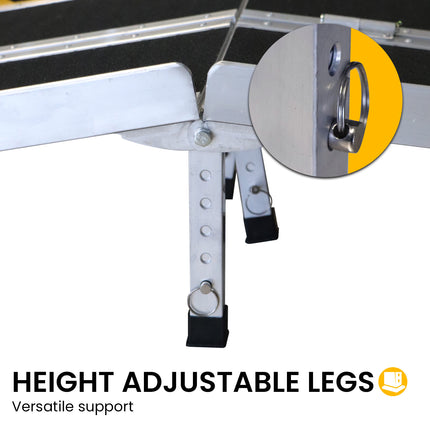 Kartrite Folding Aluminium Wheelchair Ramp 8FT Portable Mobility Access Ramp.
