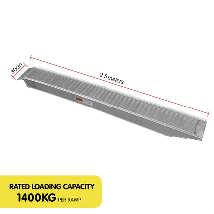 Kartrite 2x Heavy Duty Loading Ramps - 2.5m.