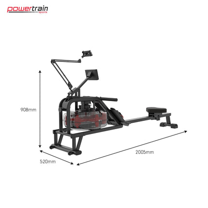 Powertrain 13L Water Resistance Rowing Machine Rower.