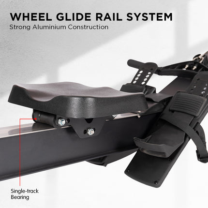 Powertrain Air Rowing Machine Resistance Rower for Home Gym Cardio.