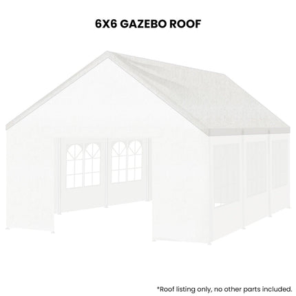 Wallaroo 6x6 White Premium Outdoor Event Marquee Roof Spare Part.